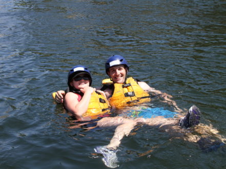 swimming in the South Fork American river