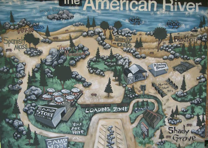 map of whitewater excitement camp