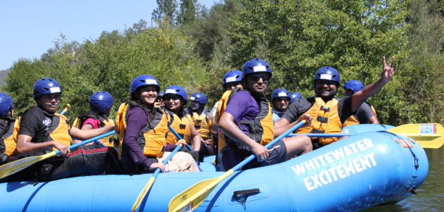 corporate participants on their raft