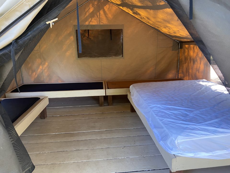 Inside of Cabin Tent