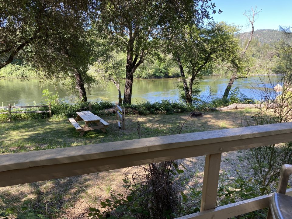 River view from Cabin tent deck