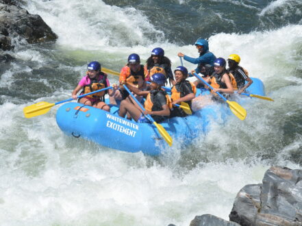 Rafters from Bay Area rafting on the South Fork American River